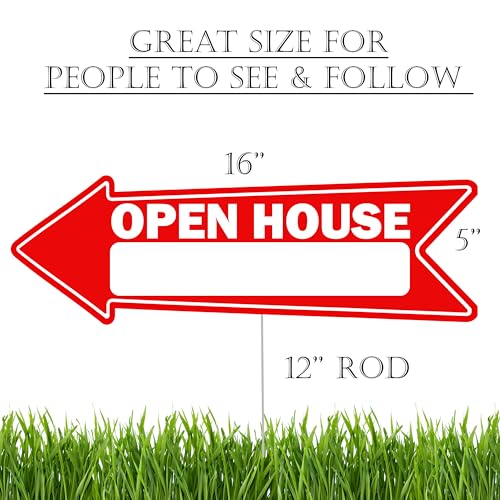 Rogue River Tactical 9 Piece Open House Yard Sign For Sale By Owner Realtor, Real Estate, Arrows - Image 8
