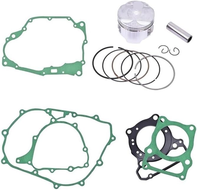 オートバイエンジンフルシリンダーヘッドコンプリートガスケットパッドセットとピストンリングキット、AX-1 NX250に適合(0.75