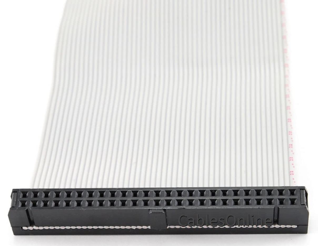 CablesOnline, 6-inch 50-Pin 2x25 2.54mm-Pitch Female/Female 50-wire IDC Flat Ribbon Cable, FR-5006
