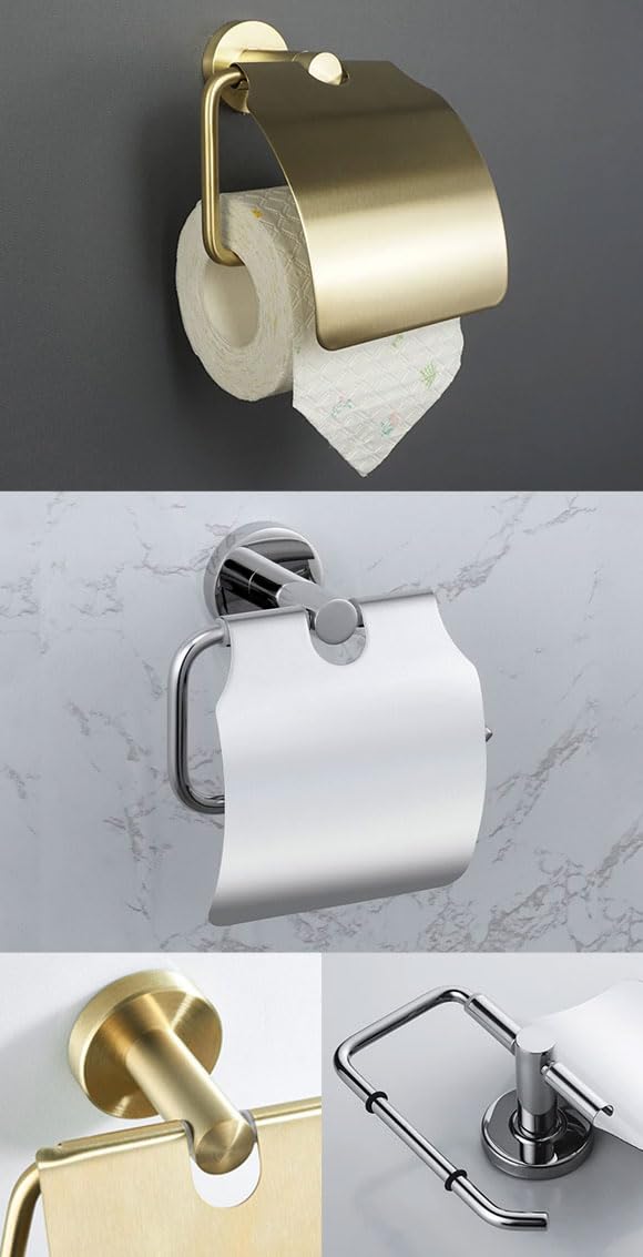 Amazon.co.jp: トイレットペーパーホルダー カバー付き マット