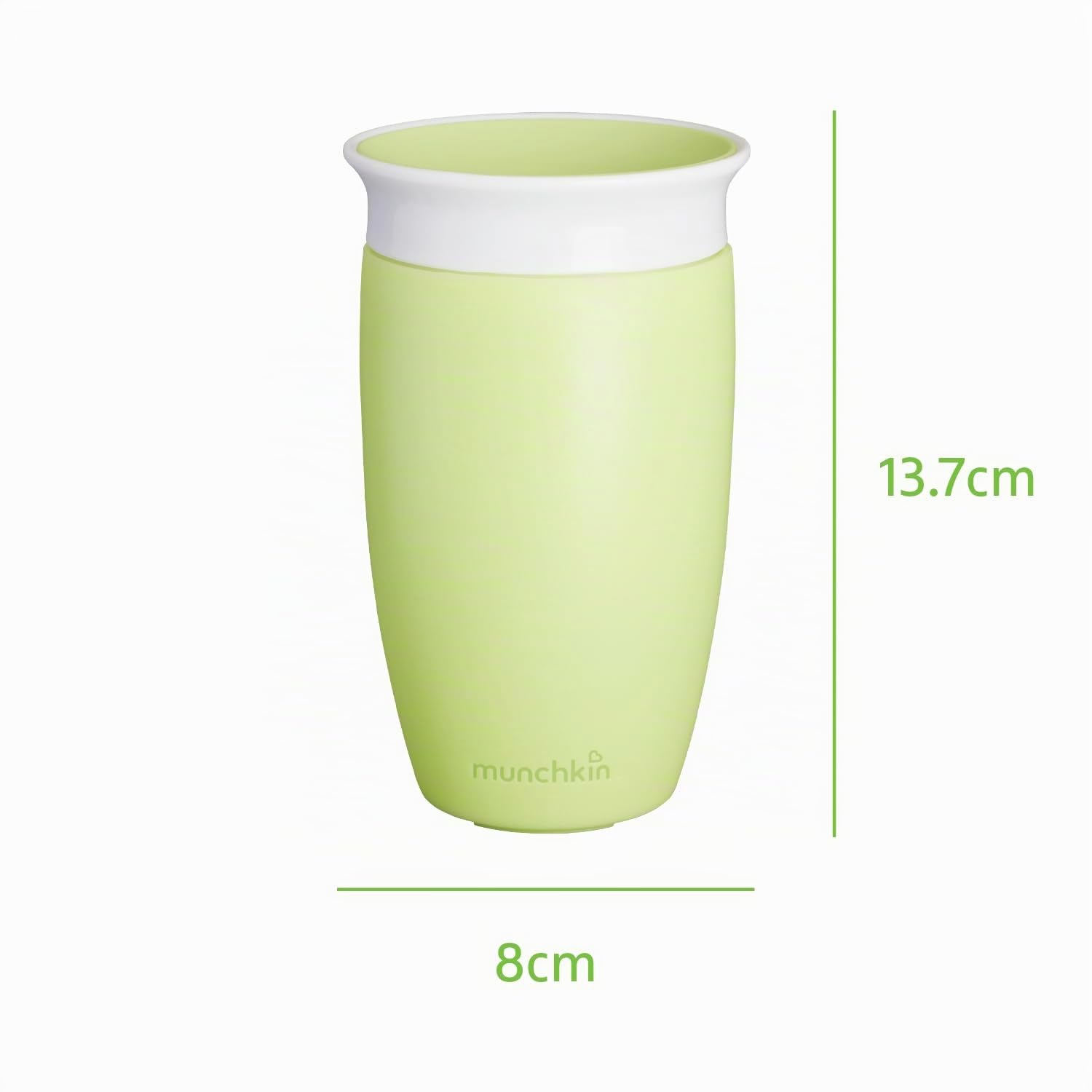 Munchkin Taza Antigoteo Miracle 360, Taza para Bebé & Niño Pequeño, Tazas para Bebé & Niño Pequeño Libre de BPA, Sin Derrames, A Prueba de Fugas, 12+ Meses - 10oz/296ml, 2 Pack, Azul/Verde