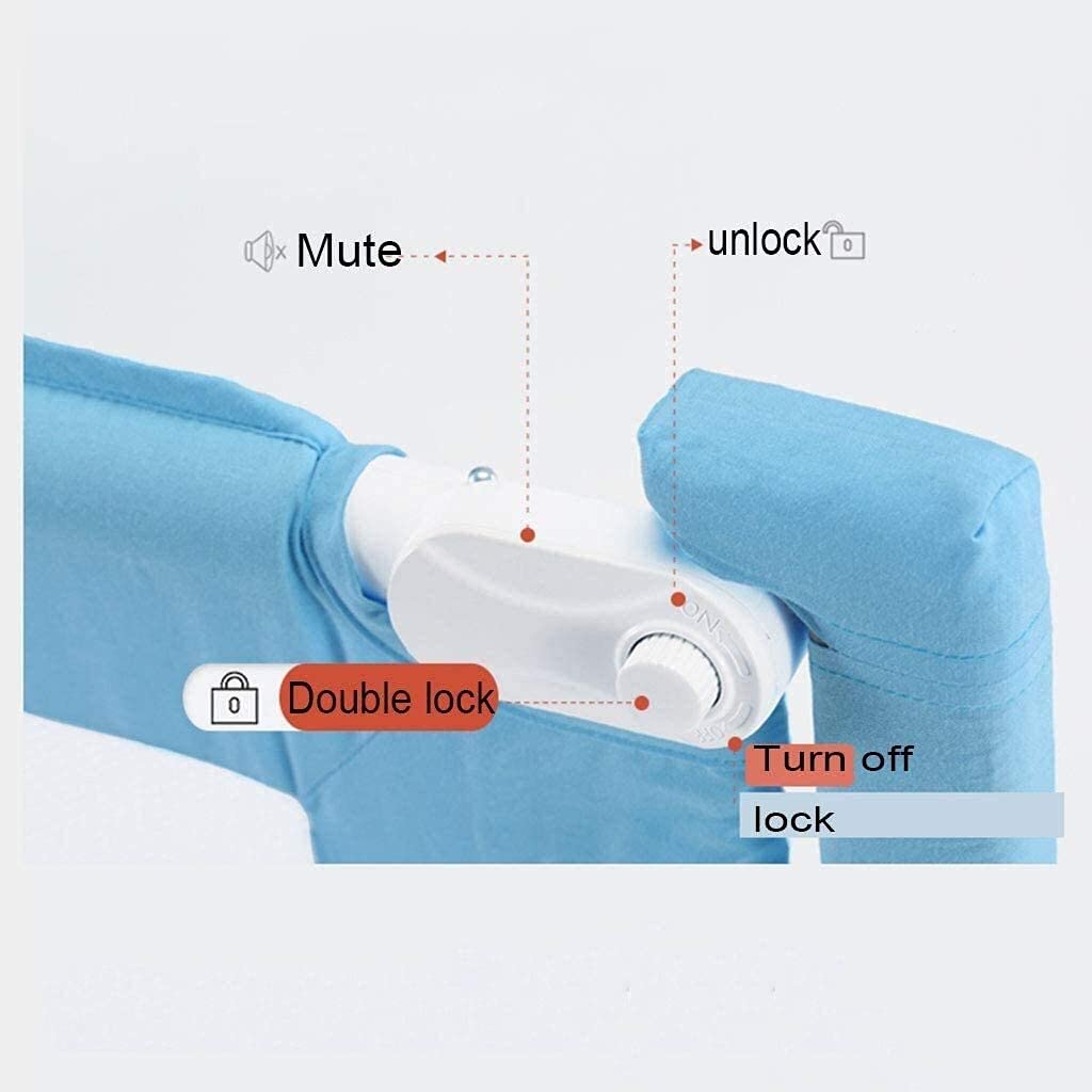 Riel de Cama para corralito de bebé para niños pequeños Barandilla de Cuna Barandilla de Seguridad de Cama con elevación Vertical Valla de Seguridad para Dormir Seguro Riel de Cuna