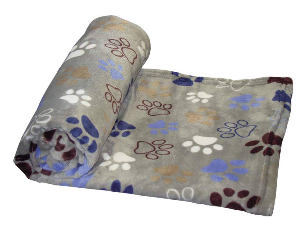 Nobby Lissi Classic Fleece Plaid Light Grey L x W: 50 x 75 cm