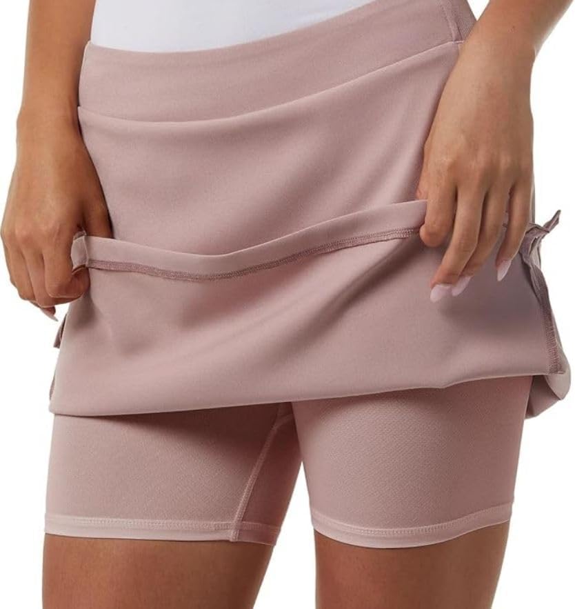 32 Degrees Cool Women's Active Skort with Pockets (US, Alpha, XX-Large, Regular, Regular, Pink (Deauville Mauve))