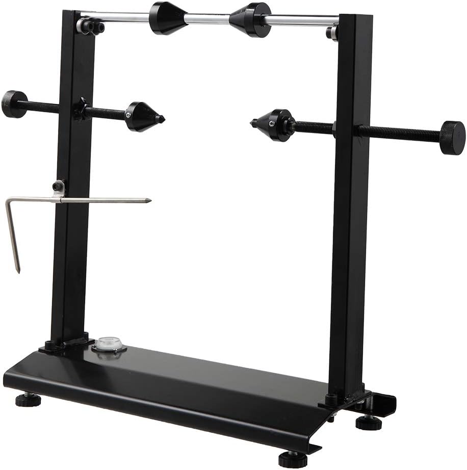 TUFFIOM Tire Balancer for 0.5-1.5 inches with Adjustable Correction Pointer, Leveling Bubbles and Low Friction Radial Bearings, Tire Correction Stand for Motorcycle and Off-Road Vehicle Tires, Black
