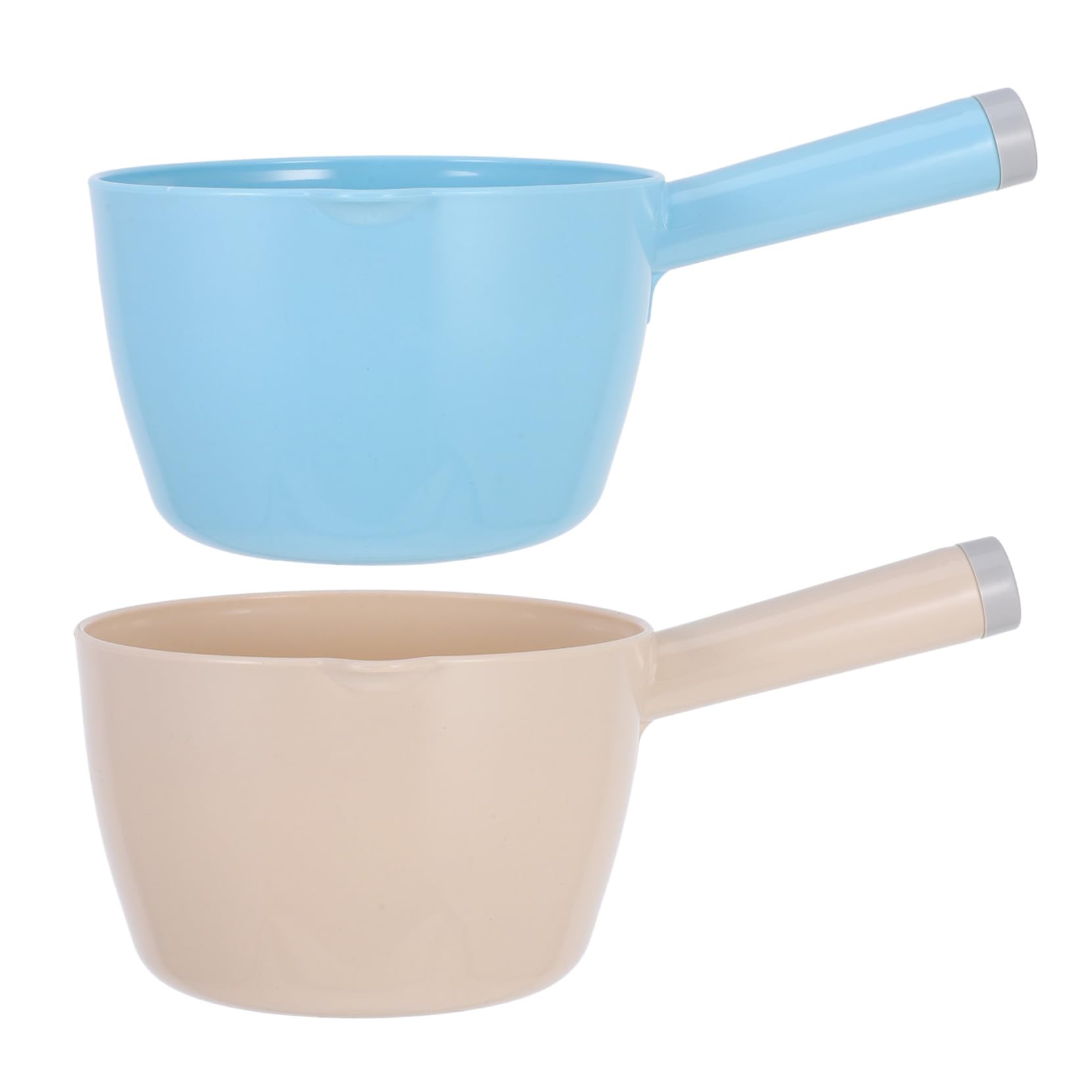 iplusmile 2 Cucharones de Plástico Pp Estilo Japonés para Cocina, Gran Capacidad y Diseño Práctico, Resistentes y Duraderos para Uso Hogar