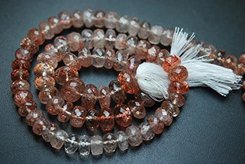LKBEADS pierre de soleil naturelle d'Afrique : perles rondelles de quality gemme pour joaillerie