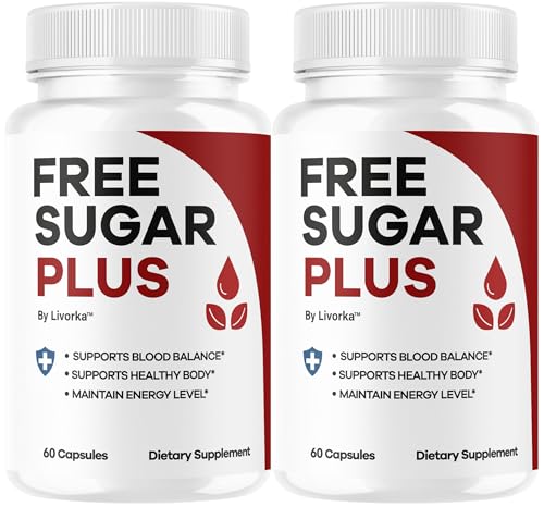 (2 Pack) Free Sugar Plus Capsules - Official FreeSugar Plus Advanced Blood Health Support Pills - Maximum Strength, Natural Vitamins for Overall Health & Wellness Reviews, 120 Capsules for 2 Months