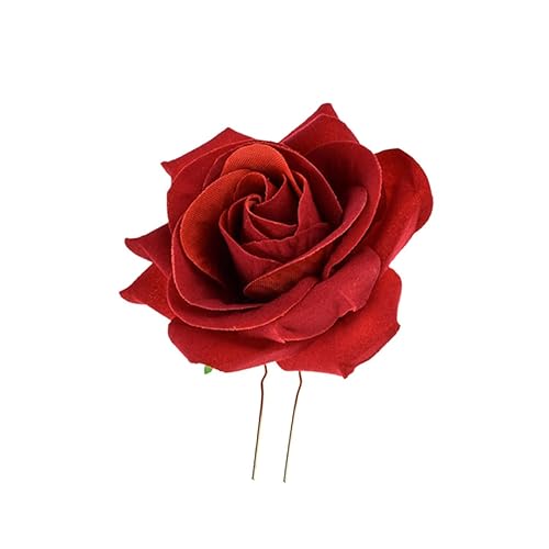 NOLITOY 4 pinzas para el pelo de flores, horquilla de rosa para niñas, tocado de boda para novia, pelo floral, Hawaii, niña, horquilla, horquilla