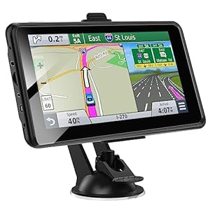 Upgrade 2024 GPS Navigation for Truck Car,7 inch 2.5D Screen,Commercial Drivers Semi Truck GPS,World Map Navigation System 8GB 256M with Voice Guidance,Speed Limit Warning,Lifetime Free Map Updates