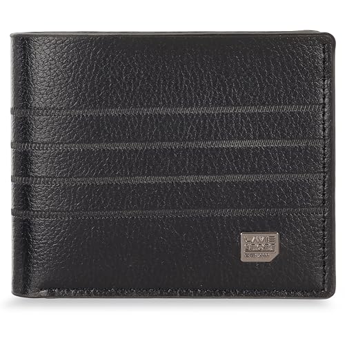 Lavie Sport Alfred Bi-Fold Wallet for Men|2 Currency compartments|Holds Upto 4 Credit/ATM Cards|Transparent ID Slot|12 Months Warranty|Box Packaging for Gifting
