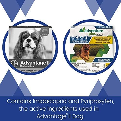 Adventure Plus Flea Prevention for Dogs, Topical Flea Treatment and Control (Pack of 8, XL (55 lbs and Over))