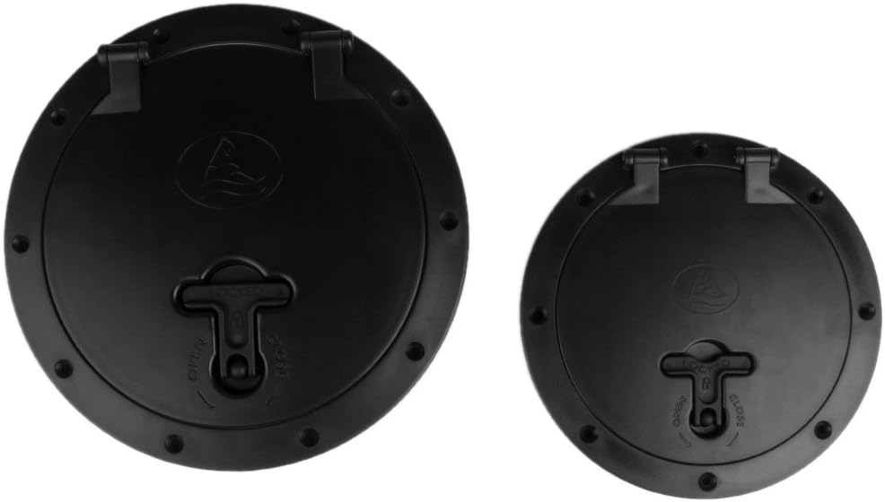 6'' Round Access Hatch Cover Deck Plate for RV Marine Boat - and Long Lasting Circular Lid 6 inch Sailing Pull Out Hatch Plate for Boats, for Marine and Kayak Accesso