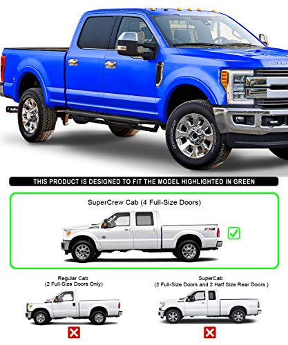 Estribos laterales de acero inoxidable 6.5in para Ford F250 F350 miniatura 2