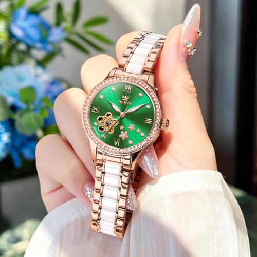 Image of OLEVS Womens Watches Automatic Luxury Dress Ladies Watch Self Winding Female Wrist Watch