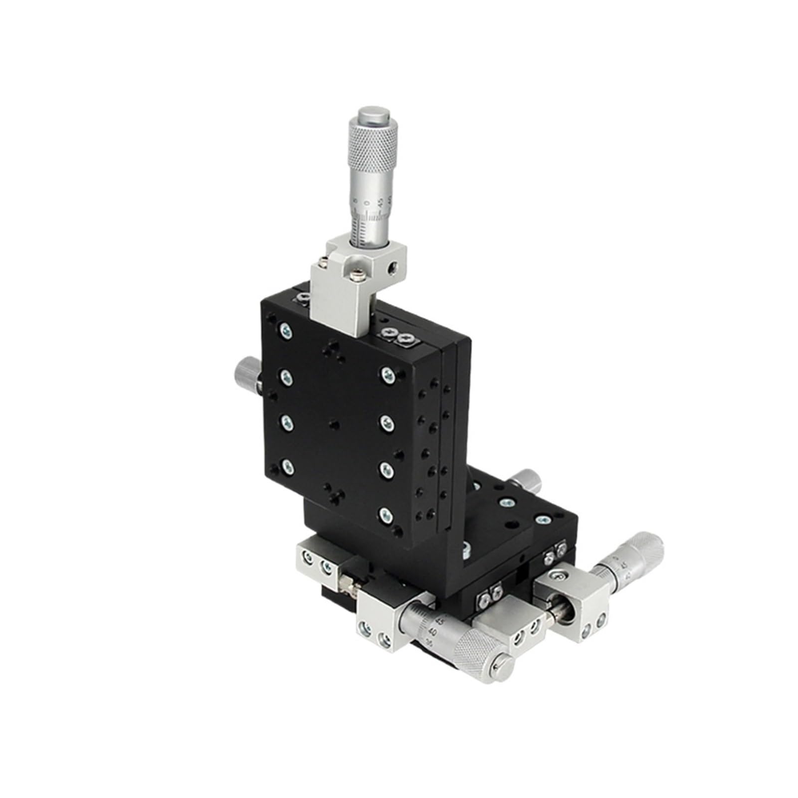 MYXJGNAIY XYZ Axis Vertical Lift Fine-Tuning Sliding Table LDV40-LM-C2 Manual Displacement Platform 6.5-12.5mm Stroke 19.2N-58.8N Load(LDV50-LM-C2 50mm)