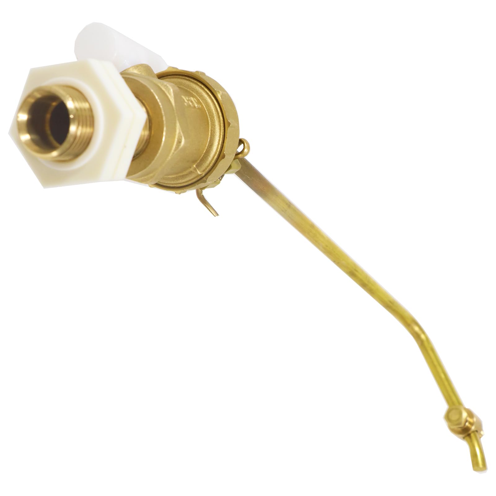 SPARES2GO WC-Schwimmerventil, 1,27 cm, Teil 2, BS1212/2, Niederdruck, Seiteneingang, 11,4 cm, Kupferkugel-Set