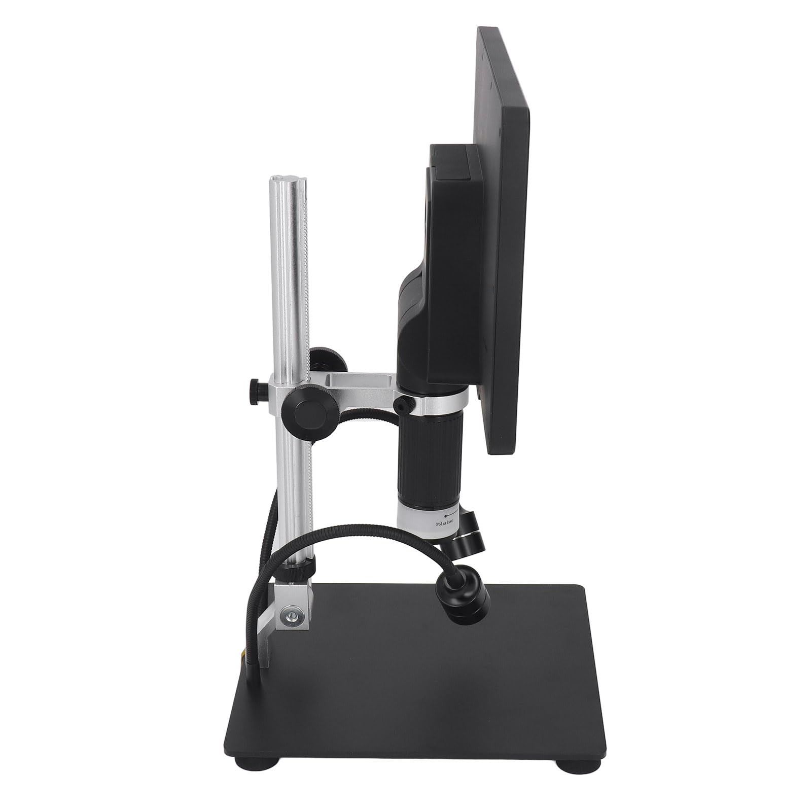 FTVOGUE Digitales Elektronenmikroskop, ABS-Metall-Digitalmikroskop 1600X mit 10,1-Zoll-IPS-LCD, 1080P 24MP, 8 LED-Licht für die Inspektion von Lötmünzenreparaturen