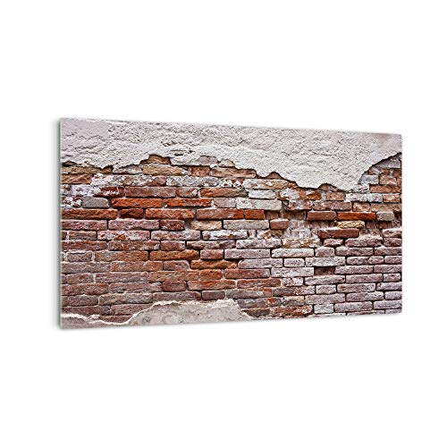 Küchenrückwand 'Brüchige Mauer' in div. Größen, Glas-Rückwand, Wandpaneele, Spritzschutz & Fliesenspiegel