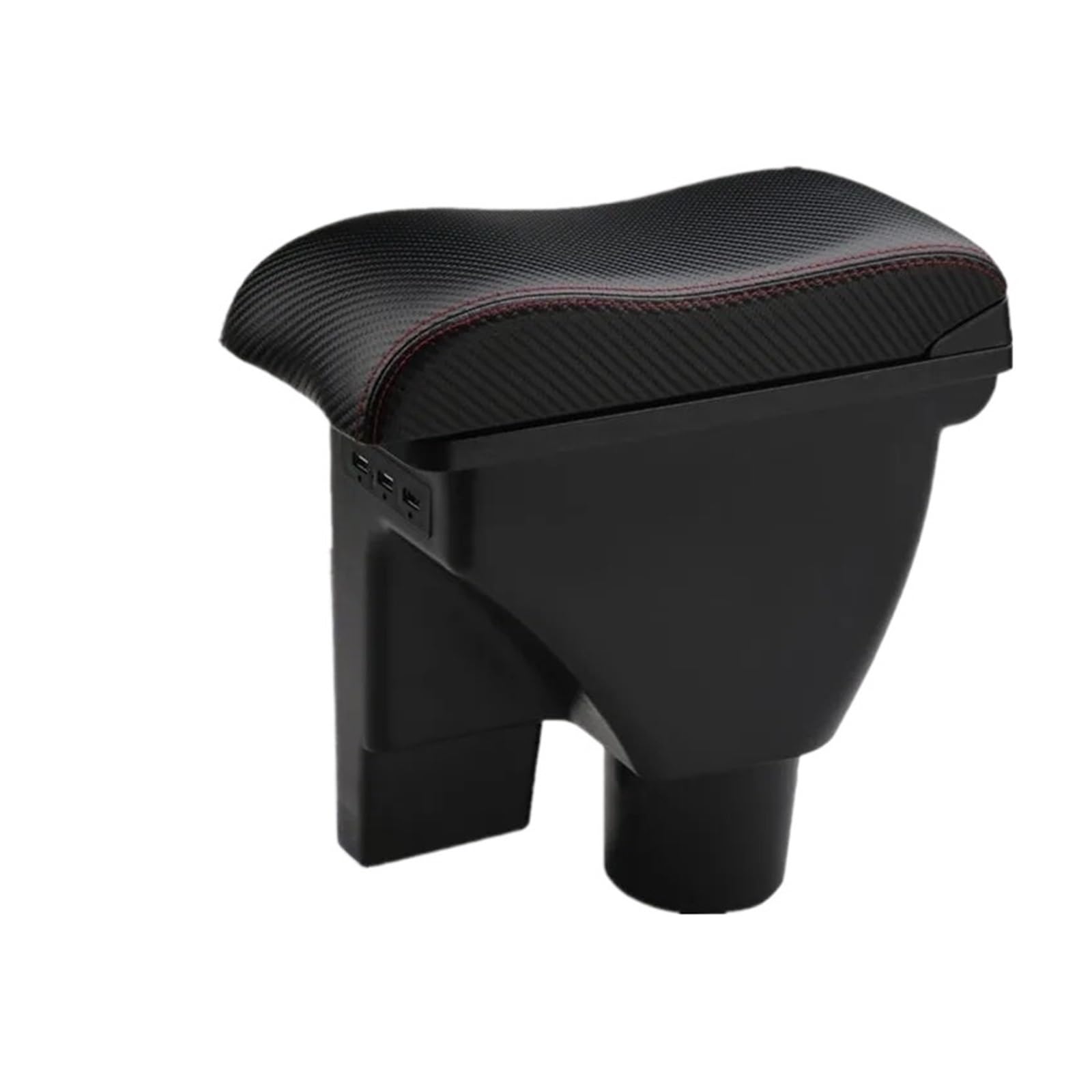 Ggwqoops Car Armrests For Hyundai For Getz Car Armrest Box Retrofit Parts Dedicated Accessories Armrest Box(4C carbon fiber 3usb)