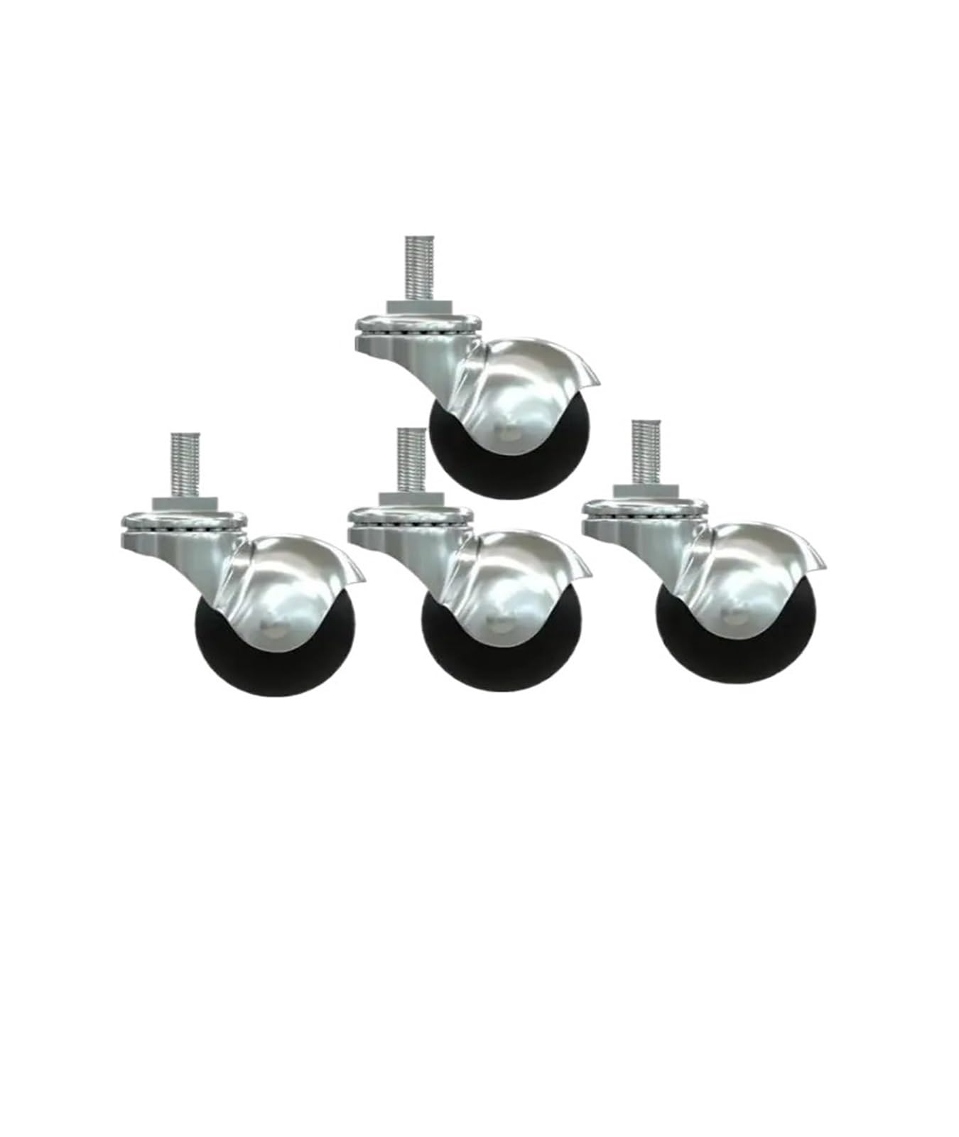 MXXDMOPD 4 Pieces/lot casters Light 1.5 inch M10 Screw Ball Swivel Caster Sofa Table Chair Furniture Pulley