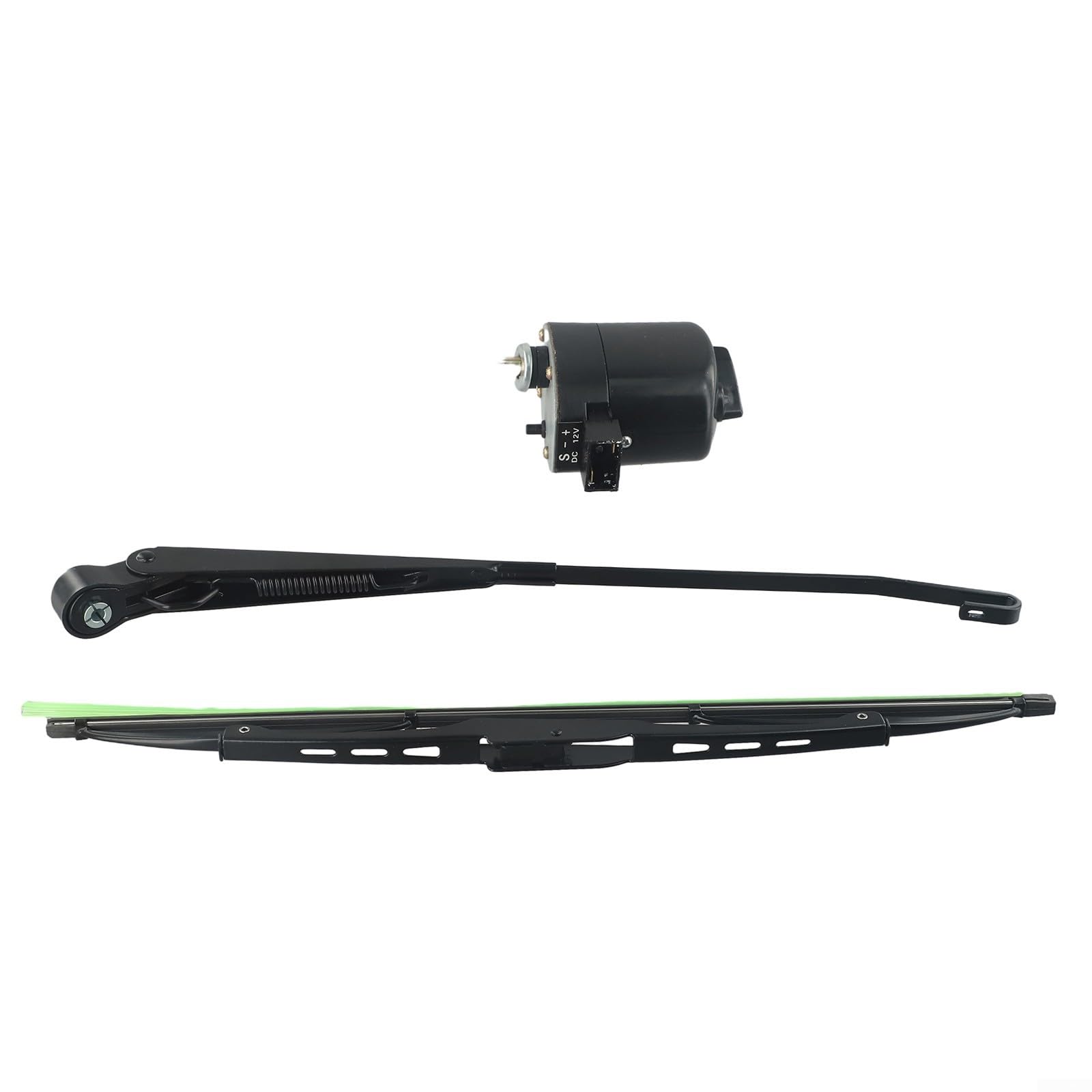 Eawfgtuw Moteur d'essuie-glace 12 V, moteur d'essuie-glace marin, essuie-glace 105°, équipement agricole pour tracteur, bateau, camping-car avec construction métallique, 400 mm de long