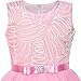 Sunny Fashion LZ85 Flower Girl Dress Pink Belted Wedding Party Bridesmaid Size 8