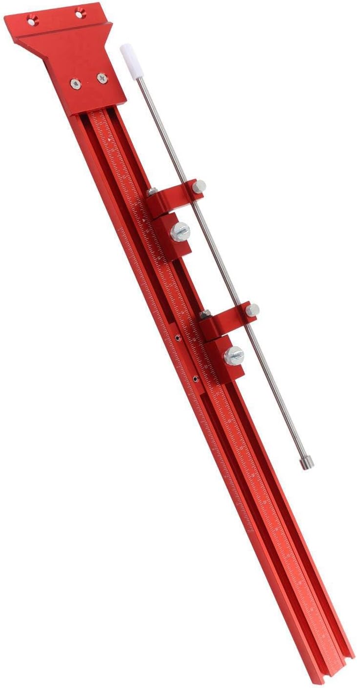 Fafeicy Parallel Guide Rail System, Aluminum Alloy Anti Rustwith Accuracy Scale and Adjustable Limit Block, for Circular Saw Table Saw and Woodworking Tools