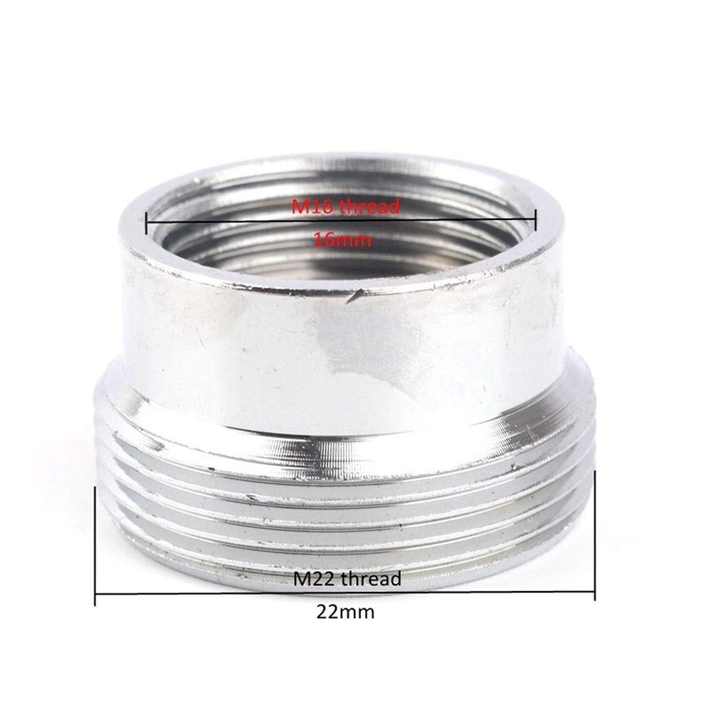 Amazon | オスM22からM16ネジコネクタ蛇口継手、ステンレス鋼水栓