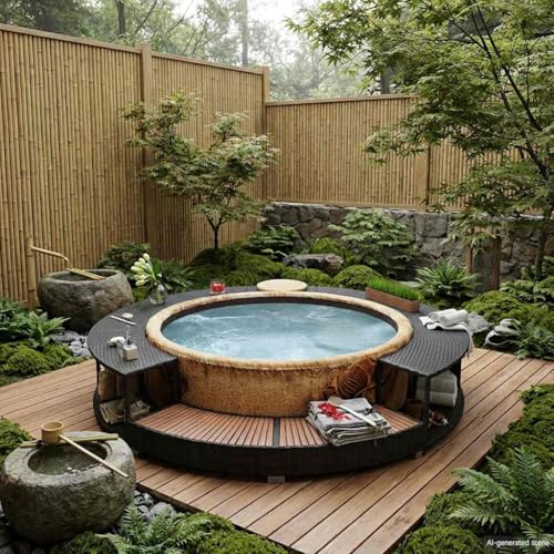 vidaXL Cadre de Bain à Remous, Cadre de Spa Résistance aux...