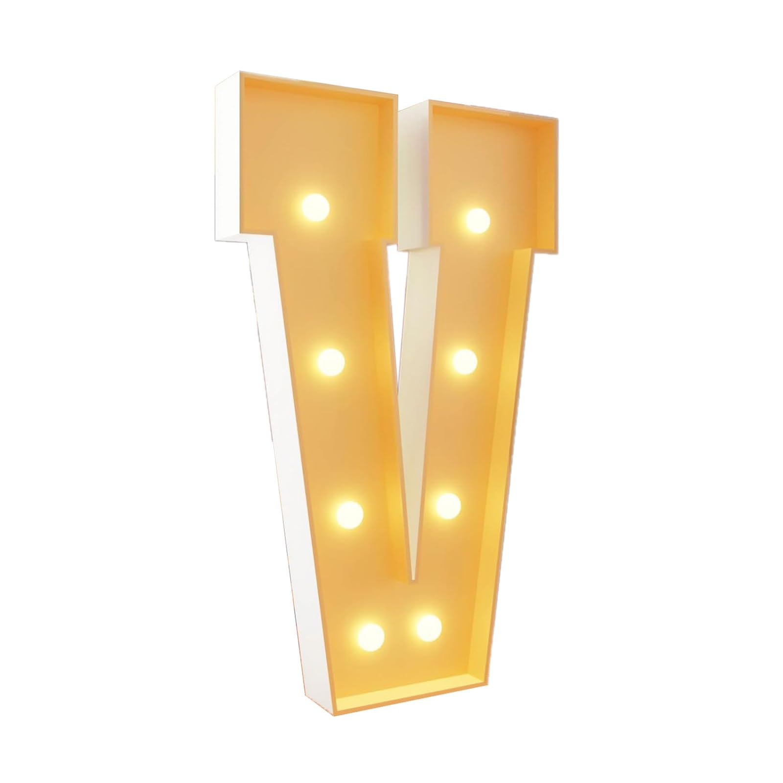 Marquee Letters, Birthday LED Light Up Letter(Letter V,120cm(4FT))
