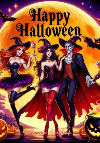 Halloween notebook: paperback notebook 5,83 x 8,27 inches