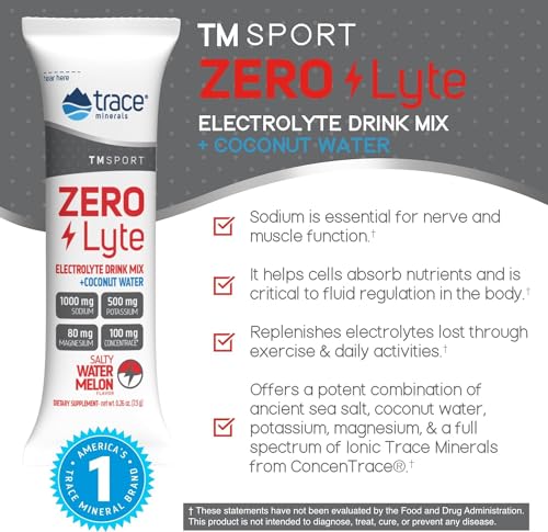 Trace Minerals ZeroLyte Electrolyte Drink Mix, Salty Watermelon, 30 Packets — view 2