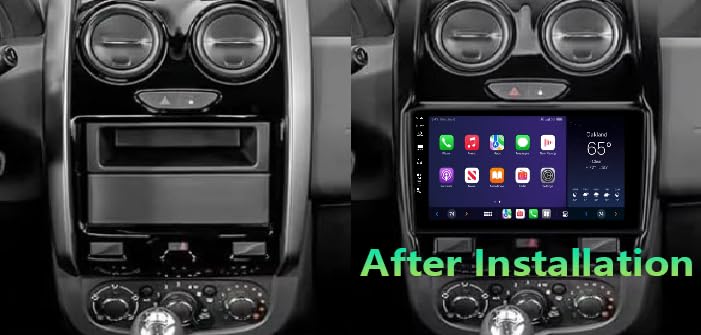 Radio Carplay Stéréo pour Renault Duster 2015-2017 Android 15 Bluetooth 9"