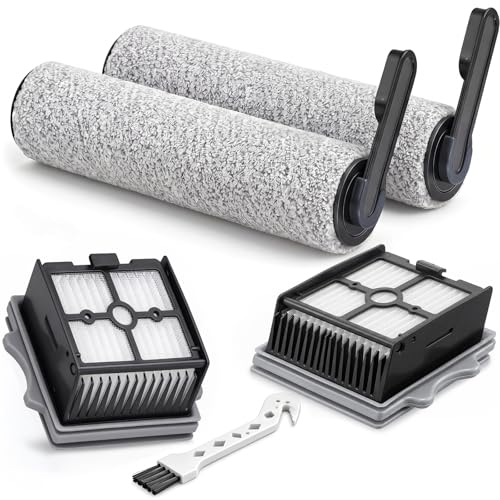 Leavans 5 Piezas Kit Accesorios para Tineco Floor One Stretch S6/S7 Stretch Ultra/S7 Stretch Steam/S9 Artist/i6 i5 Stretch/S9 Artist Steam Pro/S9 Scientist Aspiradora, 2 Rodillos Cepillo, 2 Filtros
