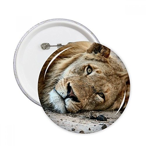 Bouton vêtements décoration Lion rond taille S pour rompre la monotonie d'un style