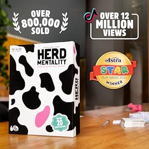 Big Potato Herd Mentality: Udderly Hilarious Board Game | Easy Setup & Play | Loved by Millions of Families & Friends | Perfect for 4-20 Players Big Potato Herd Mentality Udderly Hilarious Board Game Easy Setup Play Loved by Millions of Families Friends Perfect for 4 20 Players
