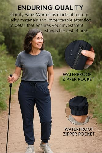 Stretch Active - Women's Ultra Soft Stretch Perfect Drape Casual Pants,Quick Dry Comfy Travel Pants Over 504