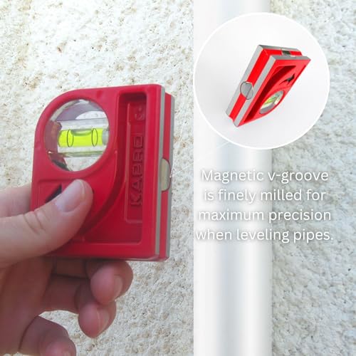 Kapro - 846 Cyclops Cast Pocket Level - Magnetic - with Plumb Site View Vial - Features V-Groove, Hand Calibrated Vials, Finely Milled Surface - VPA Certified - Aluminum - Image 4
