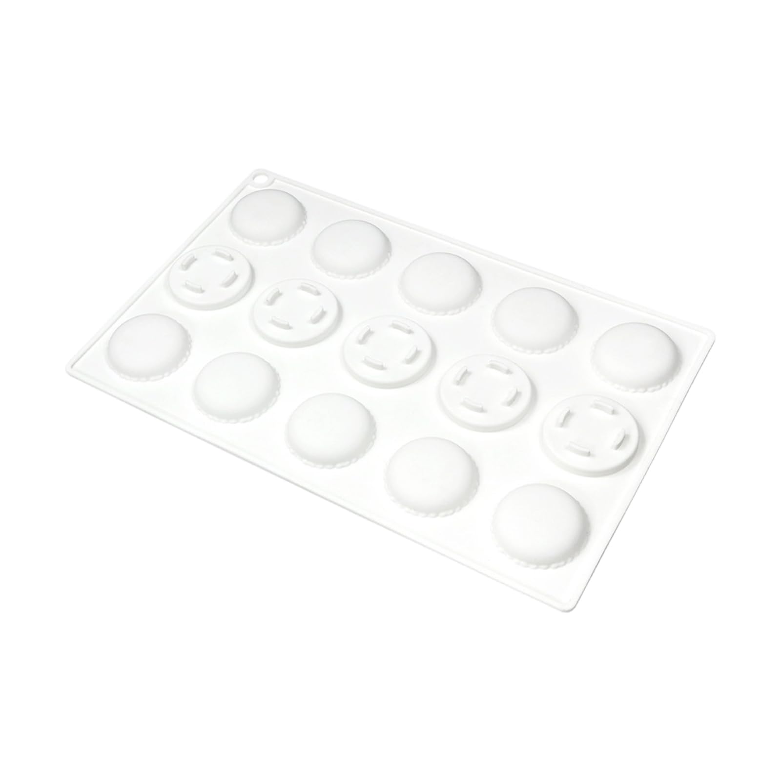 LUCKGONI 15 Cavity Silicone Macaron For Baking Chocolate Candle Cookie With Nonstick Food Grade Materials Easy To