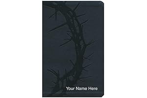 Personalized KJV Large Print Personal Size Reference Bible, Charcoal Leathertouch