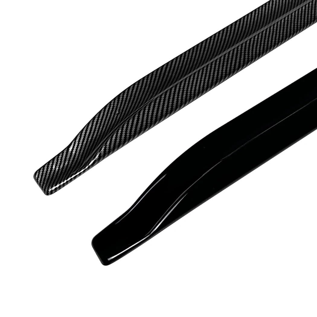 tylna lotka Do Pors & che Taycan Turbo S 4S 2019-2024 Listwy progowe samochodu Auto Body Kit-przedłużenie(Gloss Black)