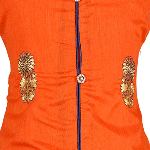 Image of Aarika Girl's Long Jacket, Lehenga And Dupatta Set