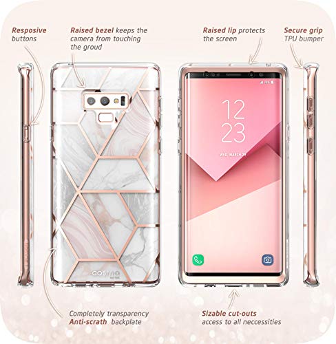 i-Blason Cosmo Full-Body Bumper Protective Case for Galaxy Note 9 2018 Release, Marble