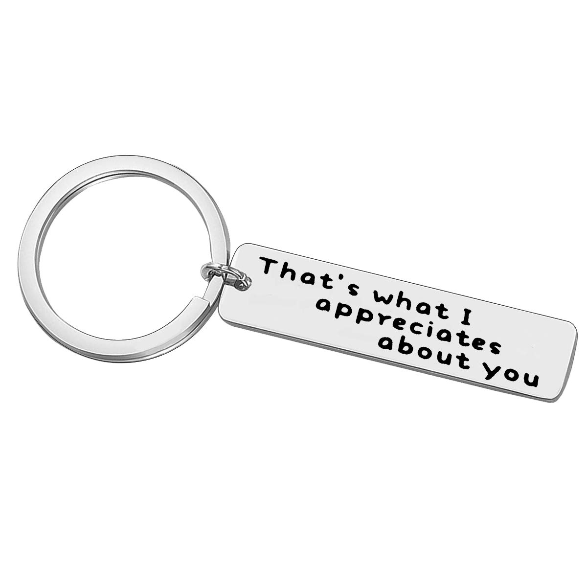 Baipilu Employee Coworker Appreciation Gift Thank You Keychain Gift Inspired Gift That's What I Appreciates About You Keychain Motivational Keychain