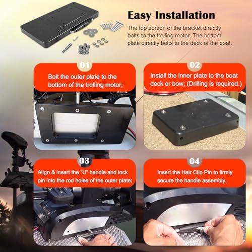 image for Bonbo 1854021 Composite Quick Release & Installer Bracket for Minn Kot