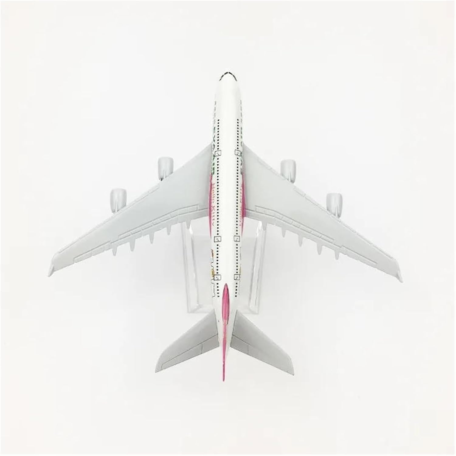 Miniature Scale 1 400 Alloy Airplane Model Evergreen Pink Airbus A380 Adult Collection Boy Toy Flying Toy Game Kits