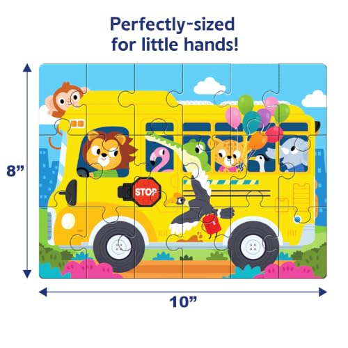 Image of Superplay My Vehicles Puzzle Set for Kids | Progressive Jigsaw Puzzles, Preschool Learning Travel Toy for Boys & Girls, Gift for Ages 4, 5, 6, 7 & 8