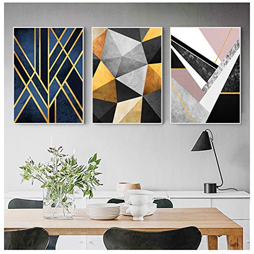 Décor à la maison moderne avec cette peinture sur toile nordique pour habiller un mur de séjour
