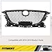 KUAFU Front Grill Compatible with 2014 2015 2016 Mazda 3 Axela Bumper Upper Hood Grille Painted Black